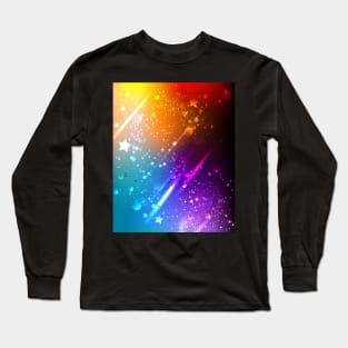 Bright Rainbow Background Long Sleeve T-Shirt